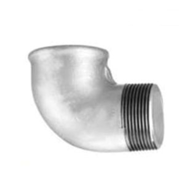 زانو چپقی گالوانیزه دنده‌ای